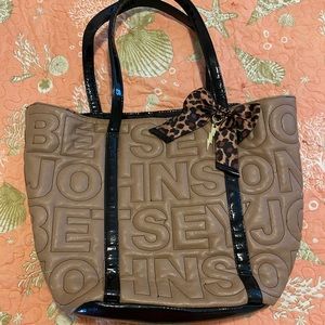 Betsey Johnson Bag with Cheetah Bow